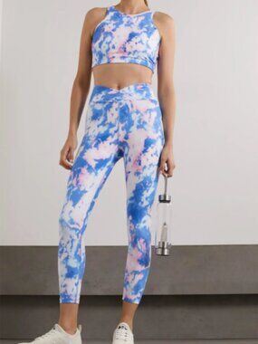 Like New Year of Ours Tie-Dye Workout SET - Sports Bra and Leggings - Size S